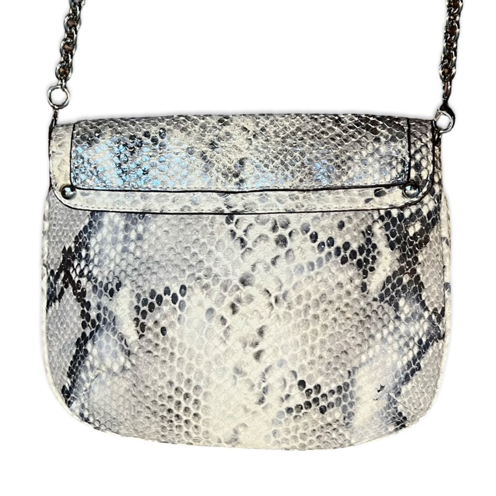 Coach Kristin Python-Embossed Metallic Leather Cr… - image 4
